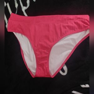Nwt Decree bikini bottom pink high rise XL‎